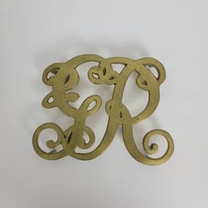 Vintage Virginia Metal Crafters King George Cypher Brass Trivet Metal Crafts